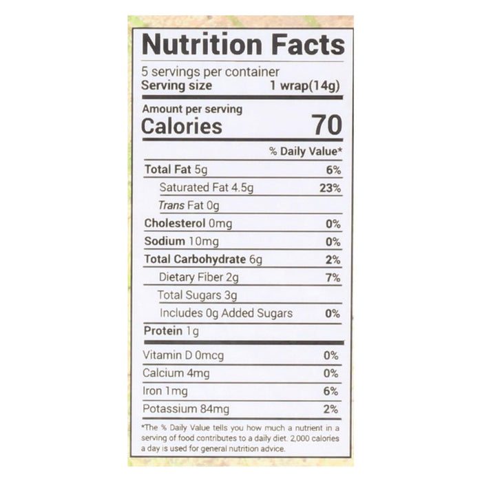 Nuco Organic Coconut Wraps 2.47 Oz (Pack of 12)