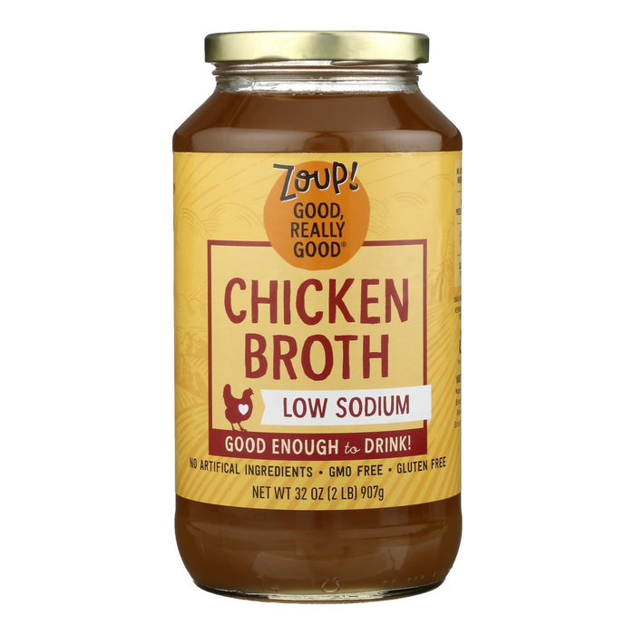 Zoup! Good, Really Good Ready-to-Serve Chicken Broth - Six 31 Fl Oz Cartons