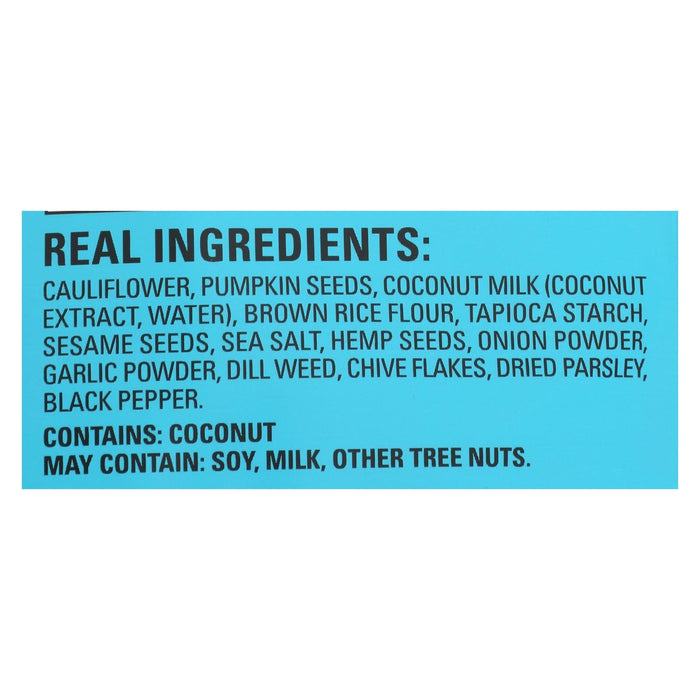 Hippie Snacks Cauliflower Crspz: 2.5 Oz Ranch Baked Cauliflower Crackers (Pack of 8)