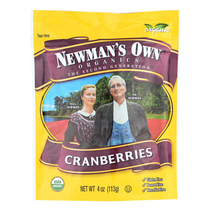 Newman's Own Organic Cranberries and Raisins, 4 Oz Pack of 12