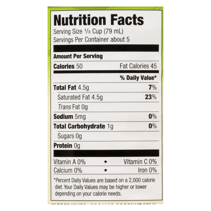 Ka-me Lite Coconut Milk, 13.5 Fl Oz, Pack of 12