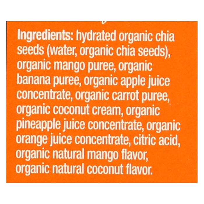 Mamma Chia Vitality Squeeze Snack - 3.5 Oz. Mango Coconut Goodness (Pack of 16)