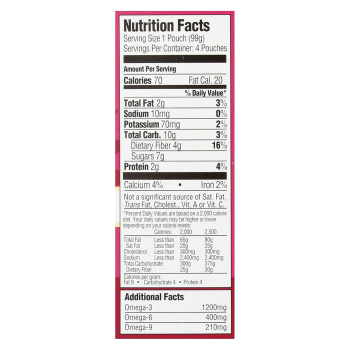 Mamma Chia Organic Vitality Snack Squeeze - Strawberry Banana 3.5 Oz, Pack of 6