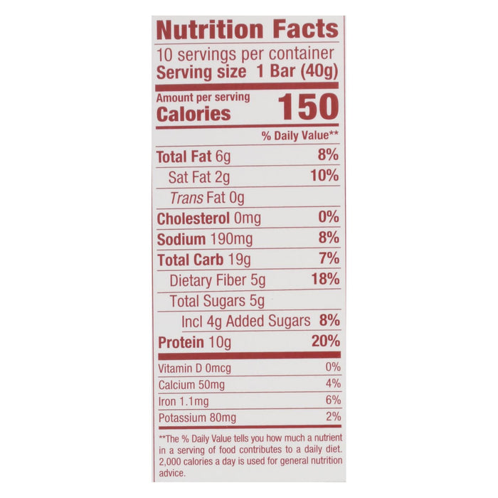 ThinkThin High Protein, Fiber, & Omega 3 Bar - 1.41 Oz (Pack of 10)