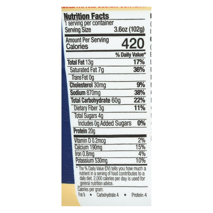 Muscle Mac High Protein Aged Sharp White Cheddar Macaroni & Cheese  - Case Of 12 - 3.6 Oz