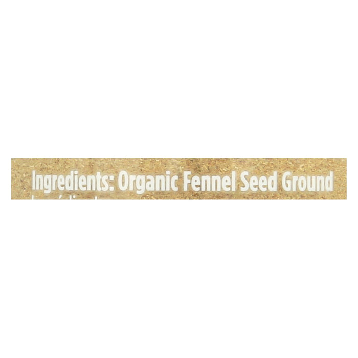 Spicely Organics Organic Ground Fennel (Pack of 3 - 1.3 Oz)