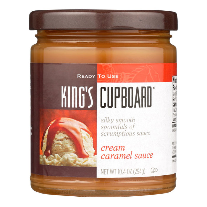 The King's Cupboard Decadent Cream Caramel Sauce (Pack of 12), 10.4 oz