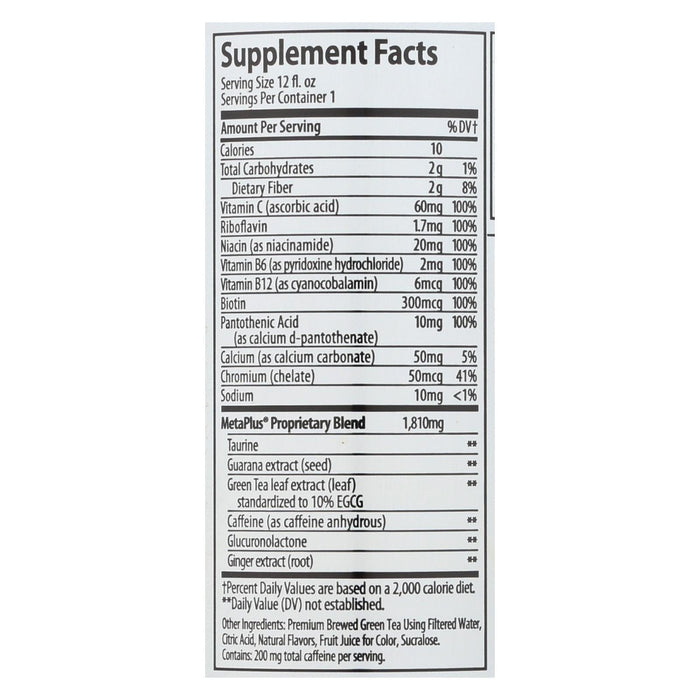 Celsius Live Fit Peach Mango Green Tea, Non-Carbonated, 12 Pack, 12 Fz