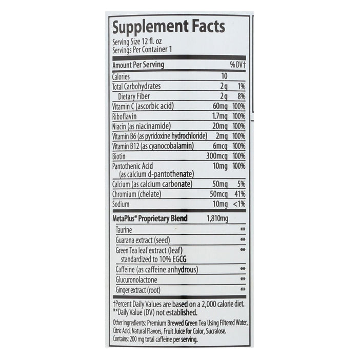 Celsius Live Fit Peach Mango Green Tea, Non-Carbonated, 12 Pack, 12 Fz