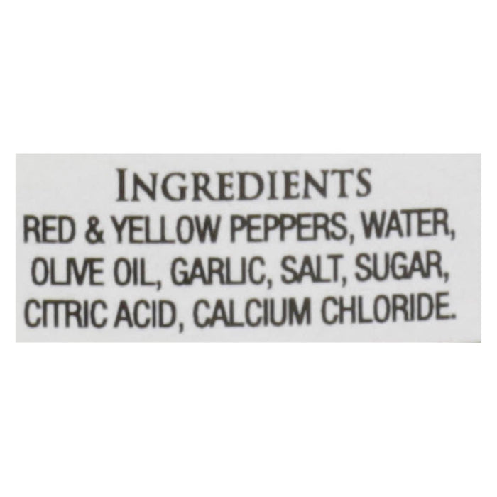 Delallo Red & Yellow Roasted Peppers with Garlic - 12 Oz (12-Pack)