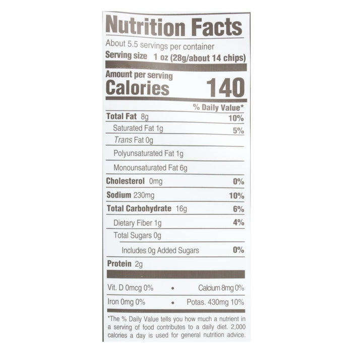 Boulder Canyon Kettle Chips Malt Vinegar and Sea Salt, 5.25 Oz. (Pack of 12)