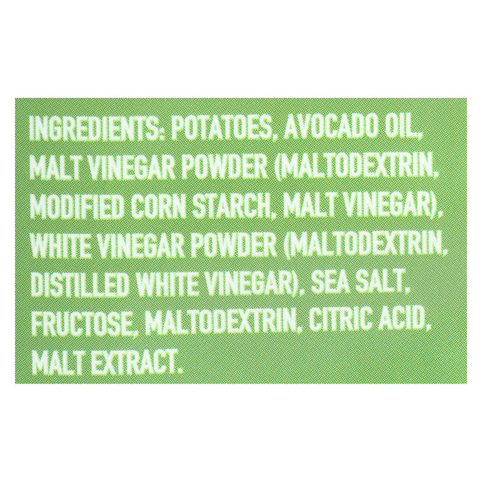 Boulder Canyon Kettle Chips Malt Vinegar and Sea Salt, 5.25 Oz. (Pack of 12)