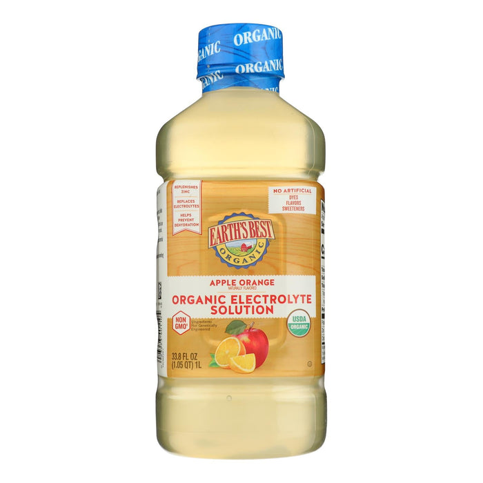 Earth's Best Organic Apple Electrolyte Solution, 33.8 Fl Oz, 4 Pack