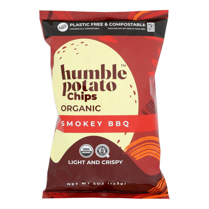 Humble Potato Chips Smokey BBQ Flavor, 5 Oz (Pack of 12)