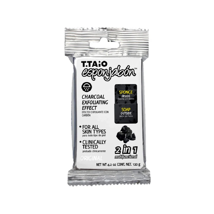 Esponjabon Charcoal Bar Soap Sponge 4.2 oz