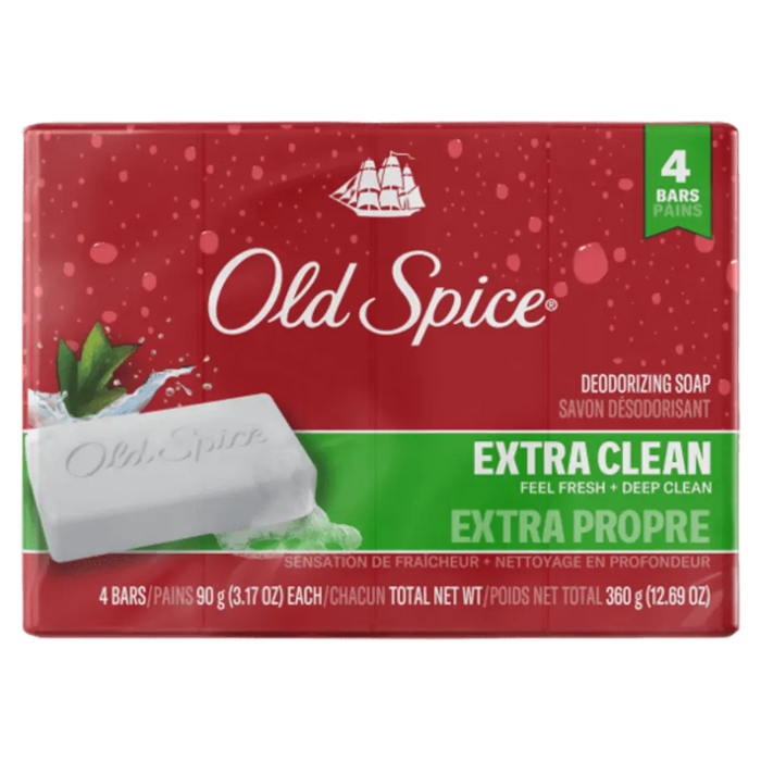 Old Spice Deodorizing Bar Soap for Men 4bars 90g