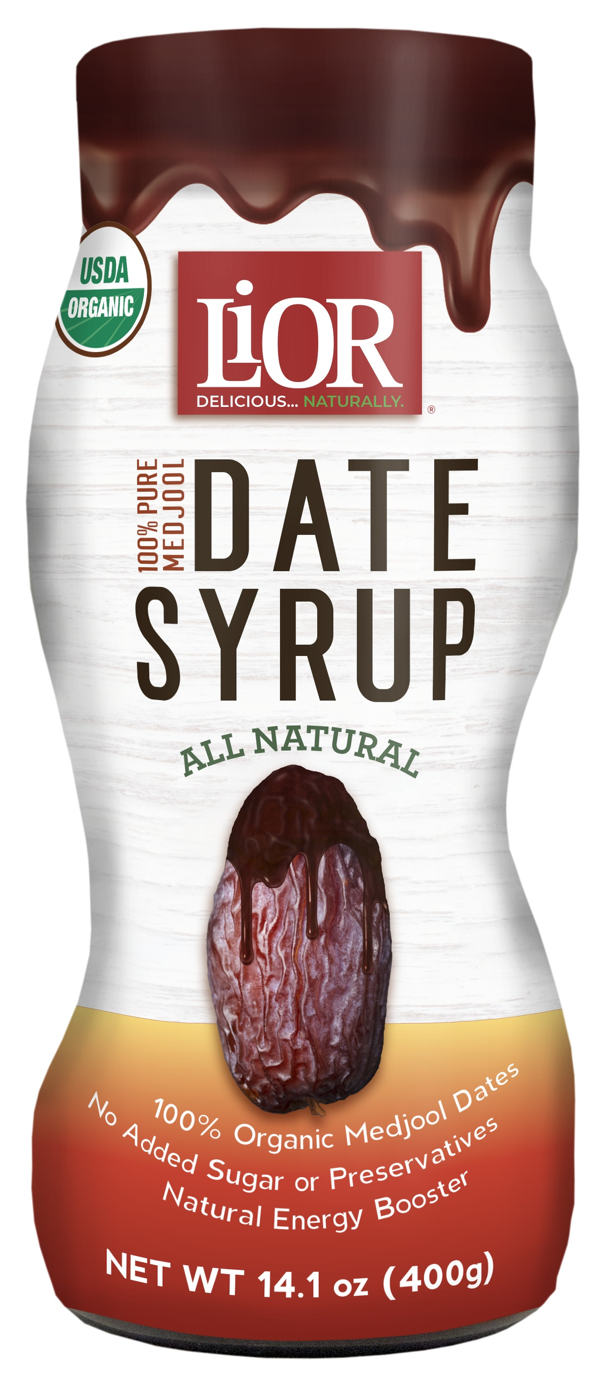 USDA Organic Medjool Date Syrup | 14.1 oz | LiOR — Specialty Food Source