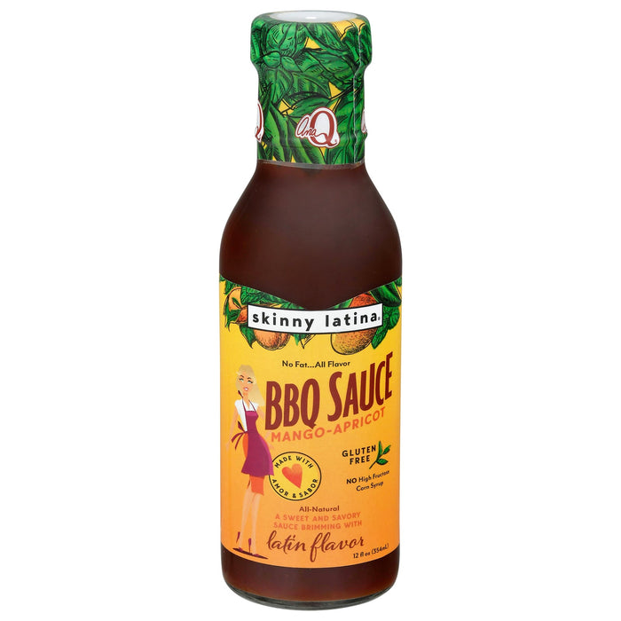 Skinny Latina BBQ Sauce, Mango Apricot, 6 - 12 oz Bottles