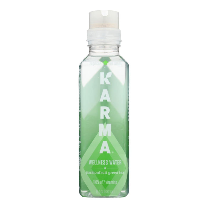 Karma Passionfruit Green Tea Wellness Water  - Case Of 12 - 18 Fz