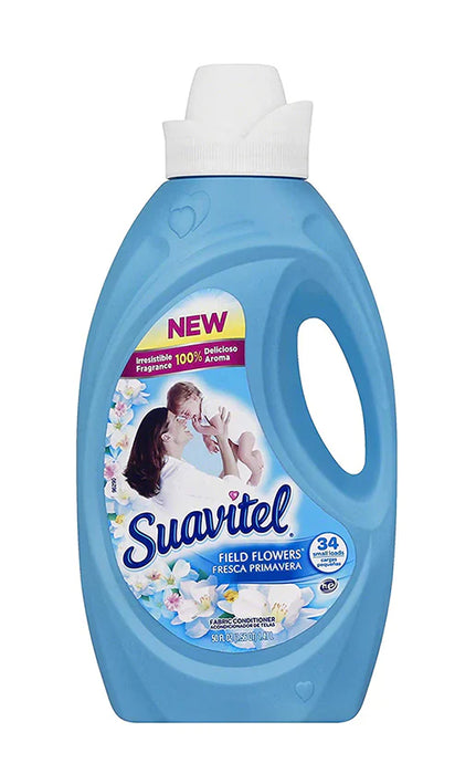 Suavitel Liquid Field Flower (Blue) HE 46 Small Loads 46 oz