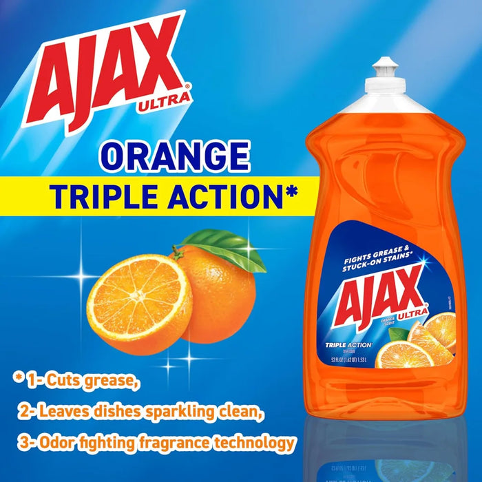 Ajax Dish Wash Soap Orange  52 oz