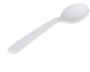 Soup Spoon Plastic Heavy Duty (20 x 50 ct) 6.25",  lrg