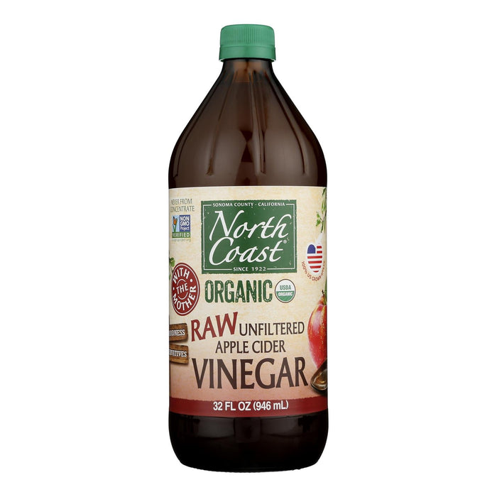 North Coast Raw Apple Cider Vinegar - 6 Pack, 32 Fl Oz
