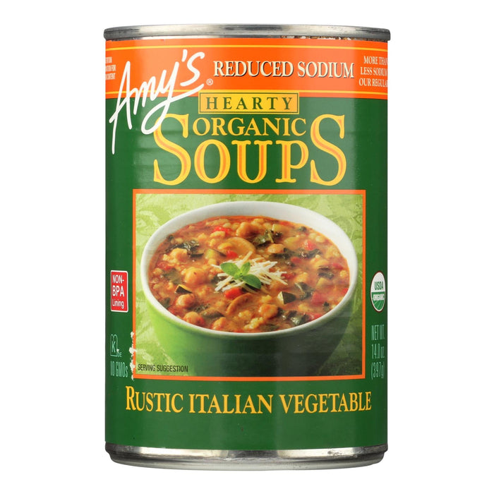 Amy's Kitchen Organic Hearty Rustic Italian Vegetable Soup, 14 Oz (Pack of 12)