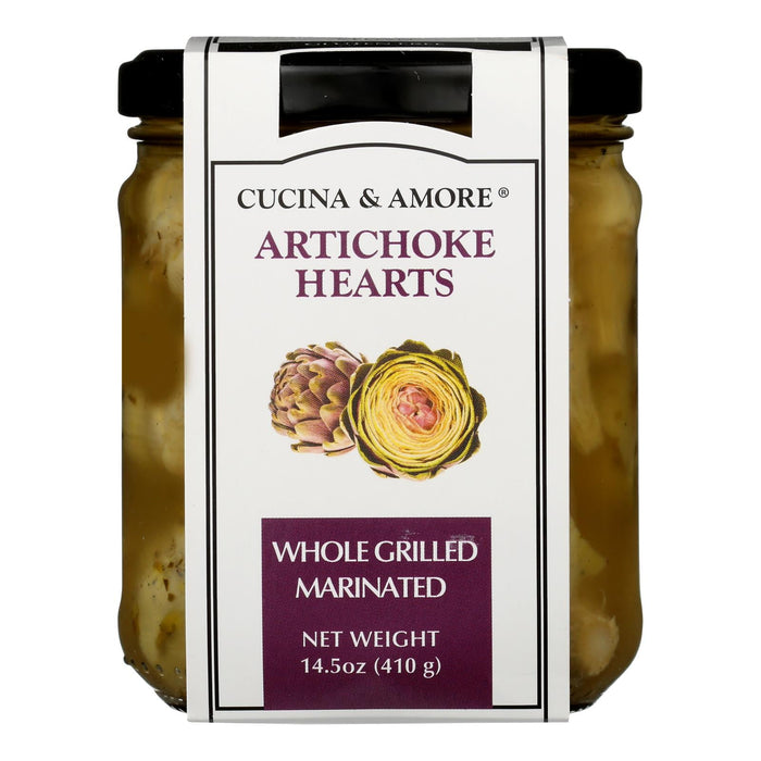 Cucina & Amore Whole Marinated Artichokes, 14.5 Oz (Pack of 6)