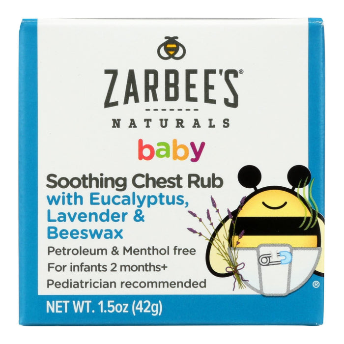 Zarbee's Natural Baby Soothing Chest Rub - 1.5 oz Comforting Formula