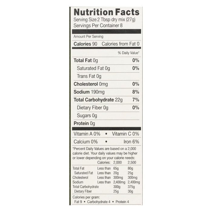 Chebe Bread Products - Focaccia Bread Mix - 8 - 7.5 Oz. Cs