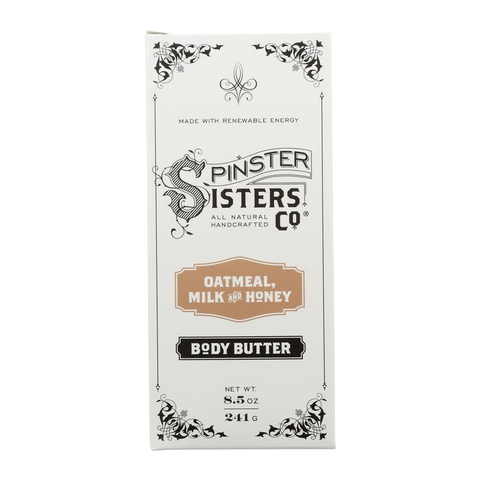 Spinster Sisters Co. Body Butter Oatmeal Milk Honey - 4 Pack of 8.5 Ounces