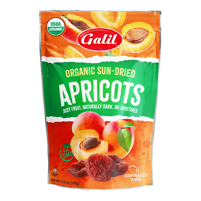 Organic Sun-Dried Apricots | 3.5 oz | Galil