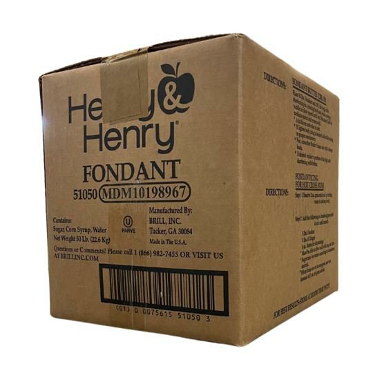 Henry and Henry Fondant 50 lbs package for professional baking and decorating