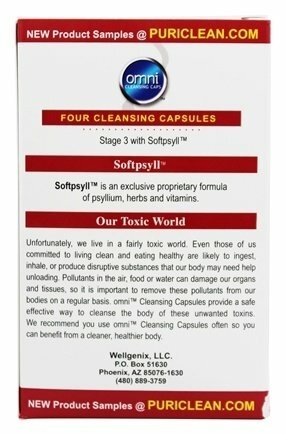 Omni Cleansing Pills: Deep Cleanse in 1 Dose (4 Capsules, Made in USA)