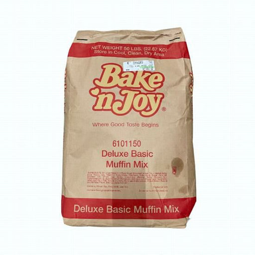 Bake and Joy Deluxe Basic Muffin Mix package, perfect for creating a variety of delicious, fluffy muffins easily at home.