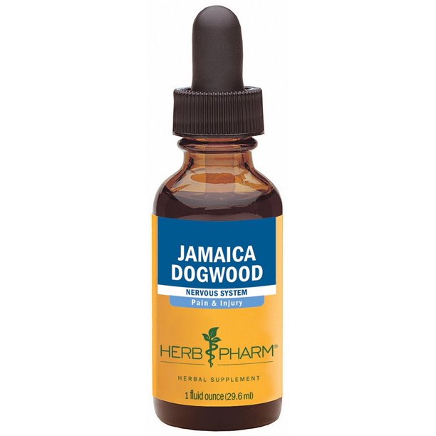 Herb Pharm Jamaica Dogwood Liquid Extract for Minor Pain, 1 Fl Oz