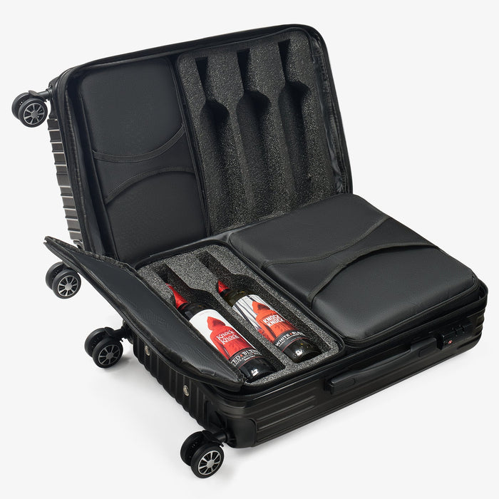 Wine Bottle Suitcase | Holds 10 Standard 750 ML Size Bottles
