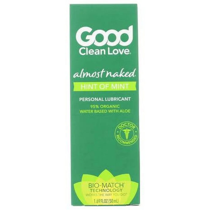 Good Clean Love - Organic Personal Lube, Hint Mint 1.69 fl oz - Natural intimate moisturizer