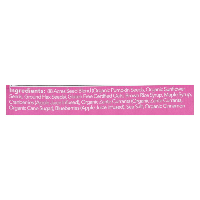 88 Acres Triple Berry Bars - Case of 9 - 1.6 oz. Bars