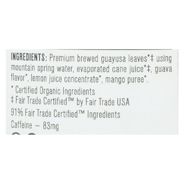 Guava Mango Guyusa Tea - 16 oz Case of 12