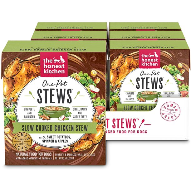 The Honest Kitchen - Dog Fd Stew Chicken Sweet Pot (Pack of 6-10.5 Oz)