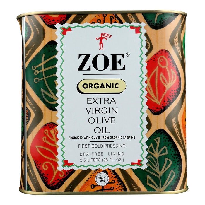 Zoe Organic Extra Virgin Olive Oil - Case Of 4 - 88 Fz