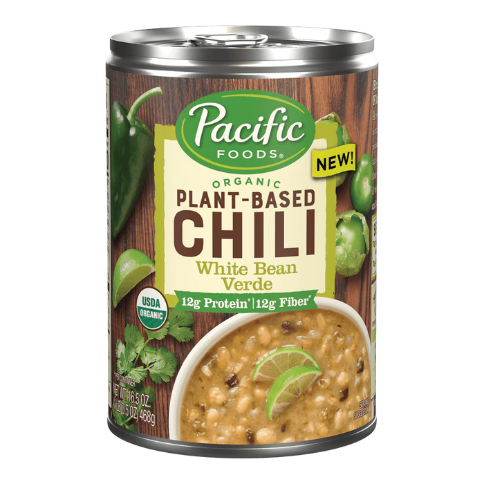 Pacific Foods White Bean Verde Chili (Pack of 12 - 16.5 Oz.)