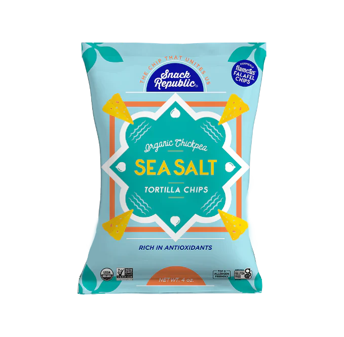 Snack Republic - Tortilla Chips Seaslt (Pack of 6-4 Oz)