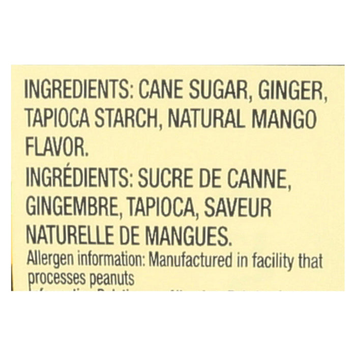 Chimes Ginger Chews: Tropical Mango, 1.5 Oz Pack, Case of 12