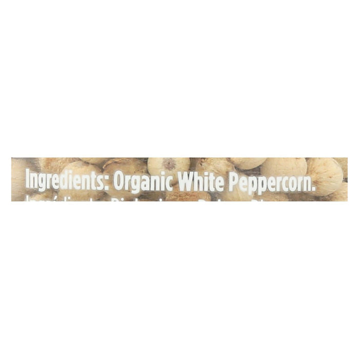 Spicely Organics White Peppercorns, 2.2 Oz (Case of 3)