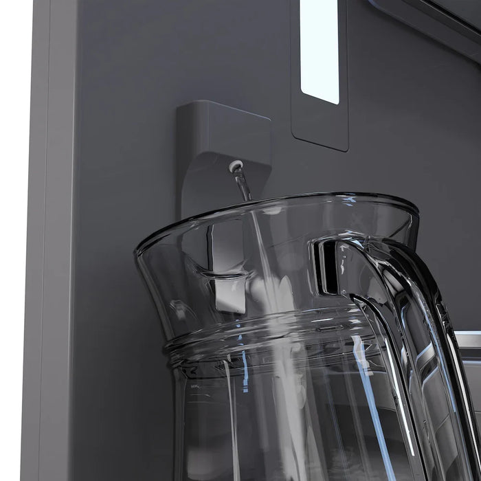 ZLINE 30" Panel Ready Built-In Bottom Freezer Refrigerator,Water Dispenser, Ice Maker,Graphite Gray, Gold GRBIVZ-30-G