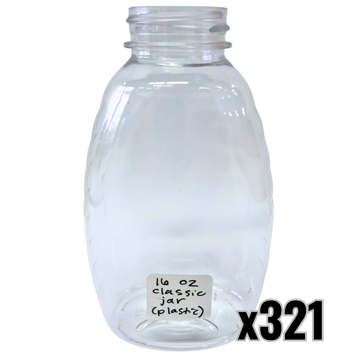 16 oz Plastic Classic Honey Jars
