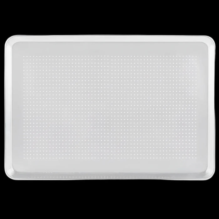 Perforated Sheet Pans, 19 Gauge Wire in Rim Aluminum Bun Pan / Sheet Cake Pans, Full and Half Sizes